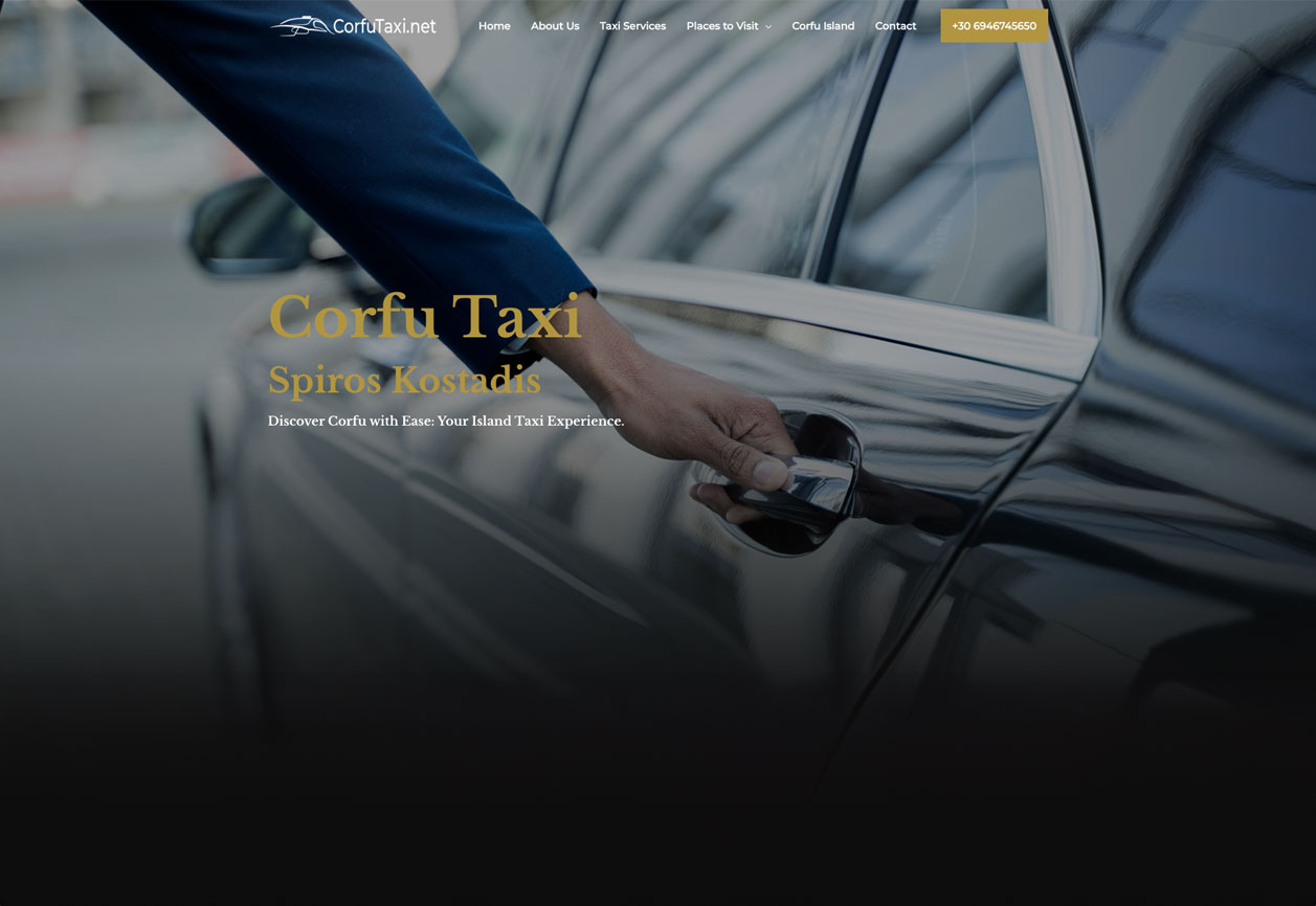κατασκευή ιστοσελίδας Corfu Taxi