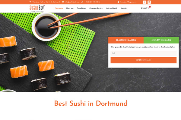κατασκευή ιστοσελίδας sushi-box