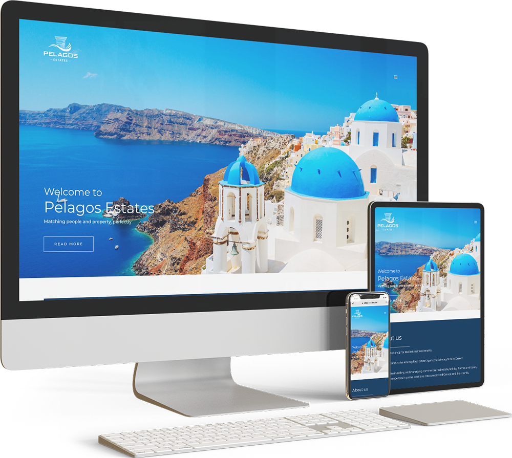 σχεδιασμός ιστοσελίδας pelagos estates