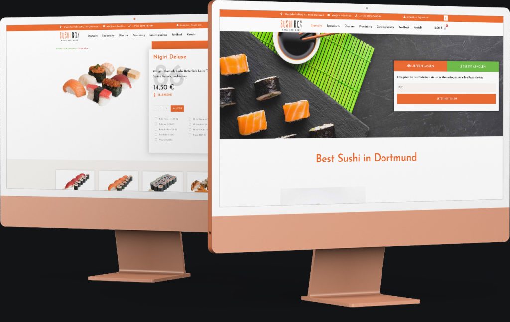 Sushi Box website