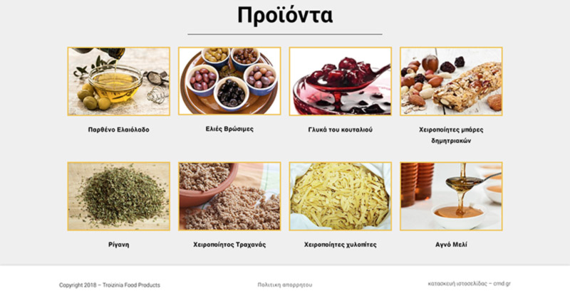 κατασκευή ιστοσελίδων troiziniafoodproducts